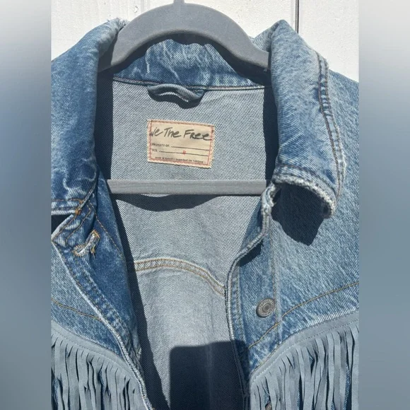 We the Free Free People After Hours Denim Jacket Medium - Picture 4 of 11